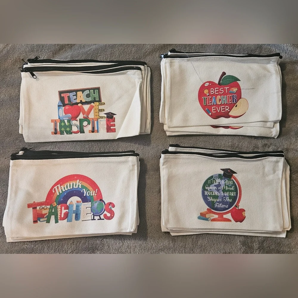 Inspirational Teacher Pouches Set